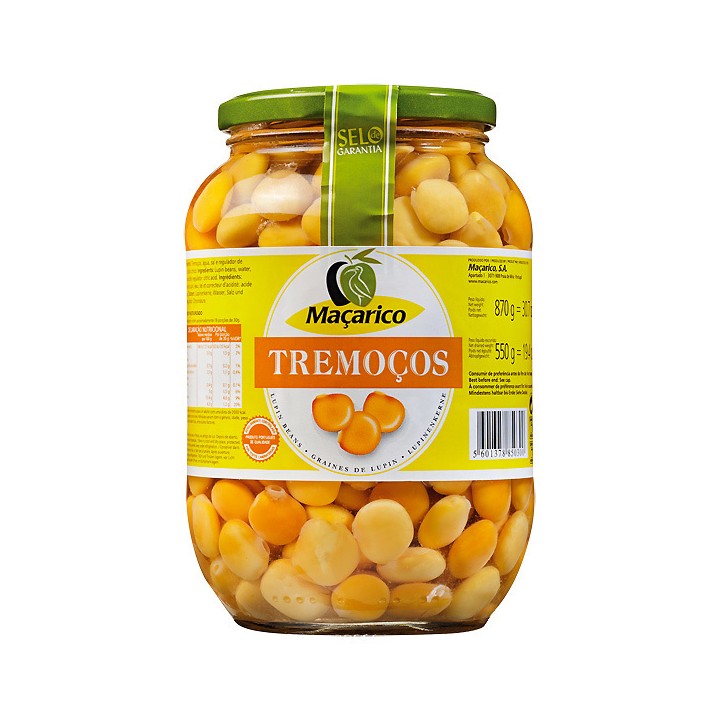 Macarico Tremocos Lupinha 870gr 