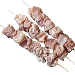 Souvlaki Schweinefleisch Roh