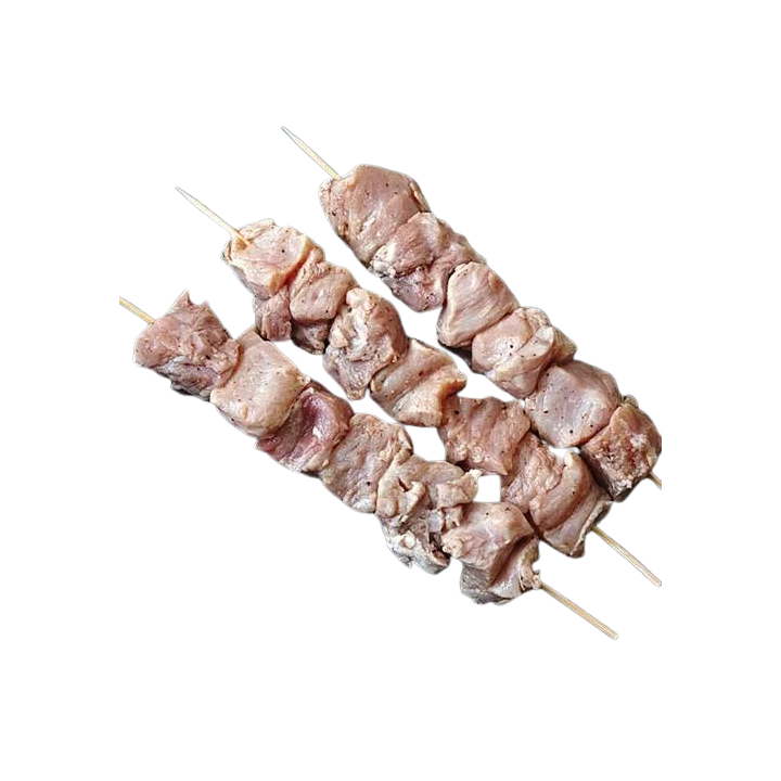 Souvlaki Schweinefleisch Roh